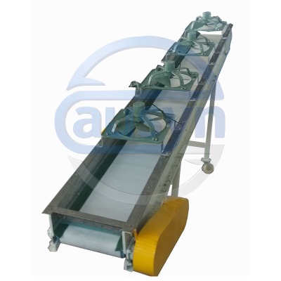 Conveyor with fan